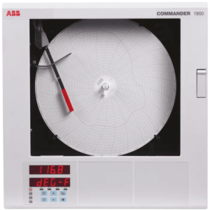 ABB C1911, 1 Input Channels, 1 Output Channels, Circular Chart Recorder Measures Current, Millivolt, Resistance,