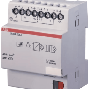 ABB I/O module for use with KNX(TP) Bus System, 3.54 x 2.83 x 2.53 in