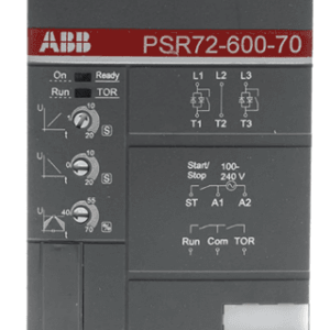 ABB 37 kW Soft Starter, 600 V ac, 3 Phase, IP10, IP20