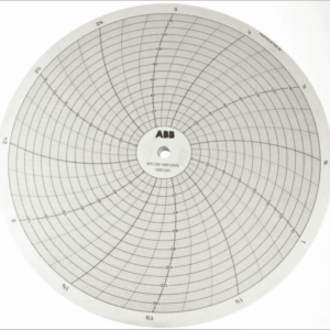 296 Paper for use with ABB Rotary Chart Recorder | 12h 0→100°C