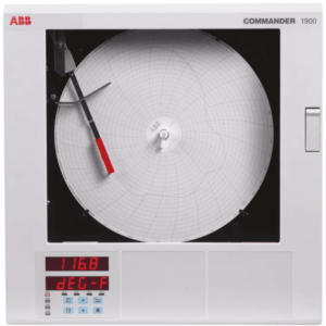 ABB C1912, 1 Input Channels, 1 Output Channels, Circular Chart Recorder Measures Current, Millivolt, Resistance,